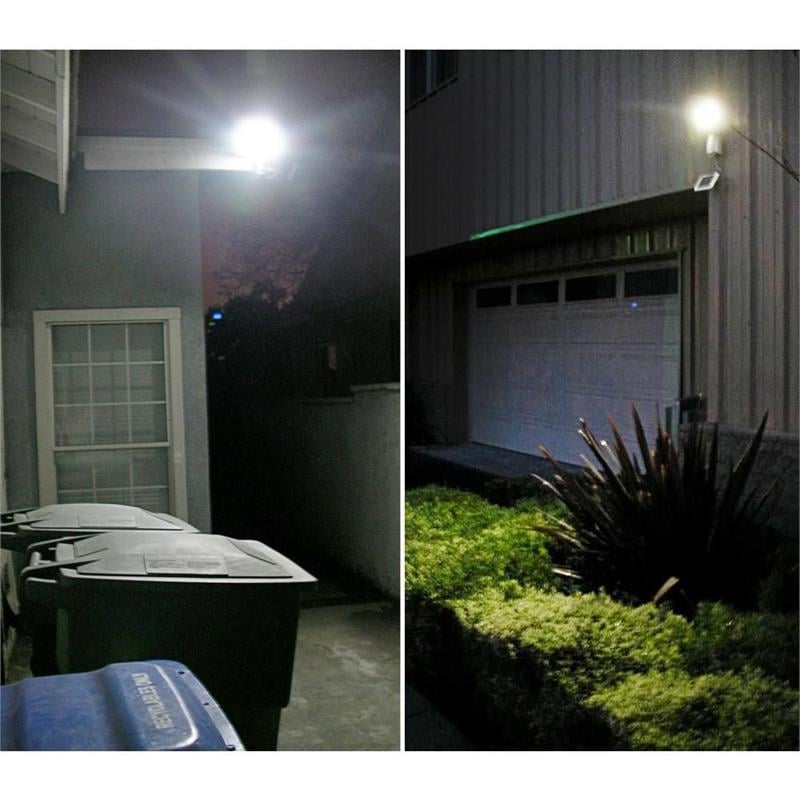 Pemberly Row 180 Degree CREE LED Smart Solar Outdoor Flood Light in White