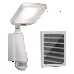 Pemberly Row 180 Degree CREE LED Smart Solar Outdoor Flood Light in White