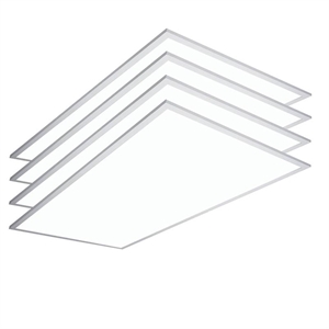 Pemberly Row 6300LM LED Commercial Flat Panel Ceiling Light - White (4pcs)