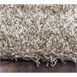 Pemberly Row Modern 6' x 9' Solid Khaki/Ivory Tufted Area Rug