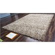 Pemberly Row Modern 6' x 9' Solid Khaki/Ivory Tufted Area Rug