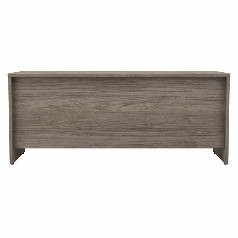 Pemberly Row 72W x 24D Credenza Desk in Modern Hickory - Engineered Wood