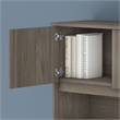 Pemberly Row 72W Desk with Hutch and Drawers in Modern Hickory - Engineered Wood