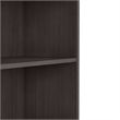 Pemberly Row Tall 5 Shelf Bookcase in Storm Gray - Engineered Wood