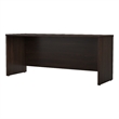 Pemberly Row 72W x 24D Credenza Desk in Black Walnut - Engineered Wood