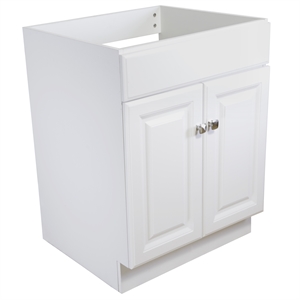 Pemberly Row 24-Inch Bathroom Wood Vanity Without Top in White
