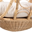 Pemberly Row Modern Bohemian Natural Brown Rattan Hanging Chair