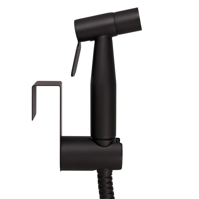Pemberly Row Modern Stainless Steel Bidet Sprayer in Matte Black