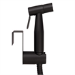 Pemberly Row Modern Stainless Steel Bidet Sprayer in Matte Black