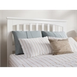 Pemberly Row Becket Twin XL Wood Low Profile Platform Bed in White