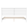 Pemberly Row Modern King Wood Low Profile Platform Bed in White