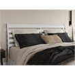 Pemberly Row Modern King Wood Low Profile Platform Bed in White