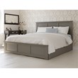 Pemberly Row Madison King Platform Bed  and Twin XL Trundle in Grey