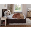 Pemberly Row Madison King Wood Platform Bed  and Drawers in Espresso