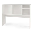 Pemberly Row Computer Desktop Bookcase Countertop Storage Bookshelf White