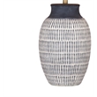 Pemberly Row Modern / Contemporary Table Lamp in Blue Ceramic