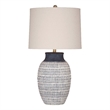 Pemberly Row Modern / Contemporary Table Lamp in Blue Ceramic