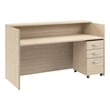 Pemberly Row Reception Desk with Drawers - Natural Elm - Engineered Wood
