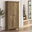 Pemberly Row Tall Storage Cabinet with Doors in Reclaimed Pine - Engineered Wood