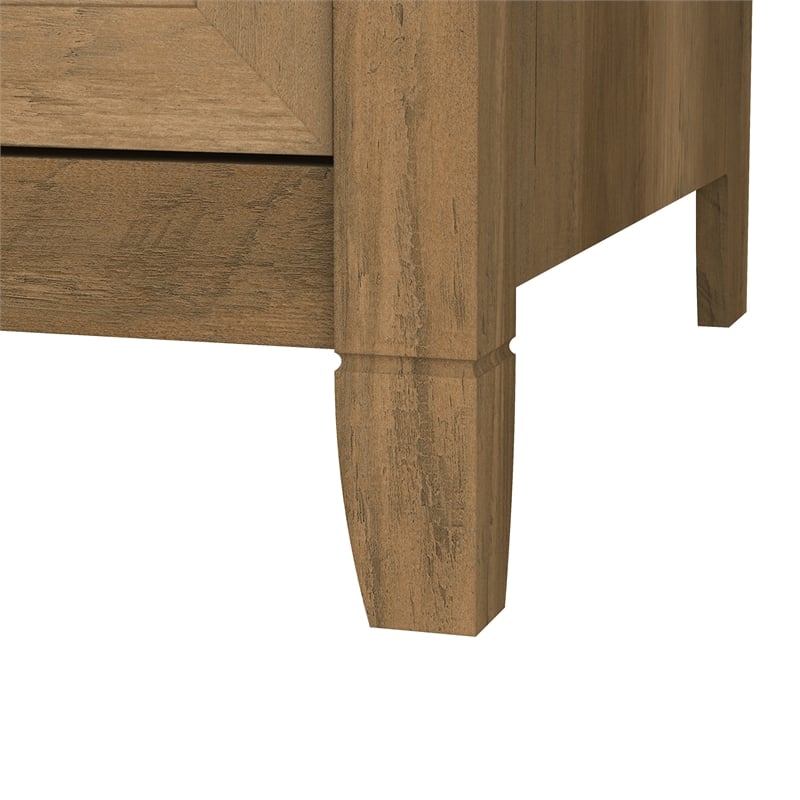 Pemberly Row Tall Storage Cabinet with Doors in Reclaimed Pine - Engineered Wood