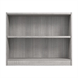 Pemberly Row Small 2 Shelf Bookcase in Platinum Gray - Engineered Wood