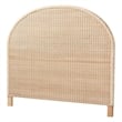 Pemberly Row Sun Bleached Rattan King Size Standalone Headboard