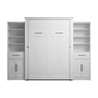 Pemberly Row Queen Murphy Bed and Wardrobes (119W) - Engineered Wood in White