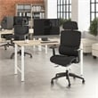 Pemberly Row High Back Ergonomic Office Chair with Lumbar Support - Black Fabric