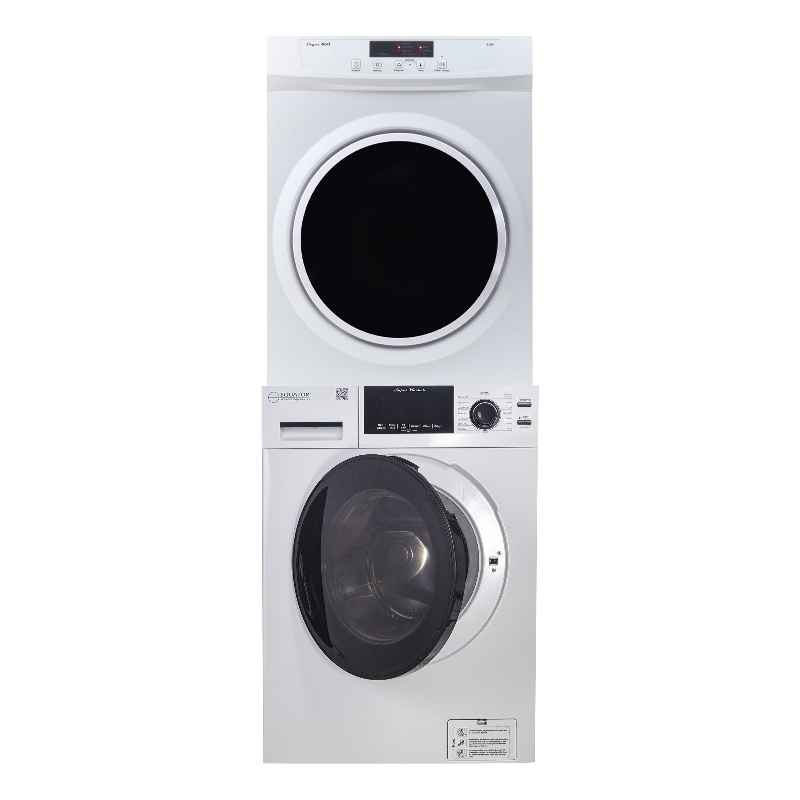 Pemberly Row 15lbs Compact 110V Set Washer + Dryer Vented 3.5cf Sensor