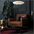 Pemberly Row Modern Chair Upholstered Accent Chair in Camel Faux Leather
