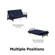 Pemberly Row Full Metal Arm Futon with 6