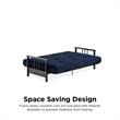 Pemberly Row Full Metal Arm Futon with 6