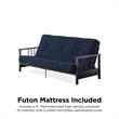 Pemberly Row Full Metal Arm Futon with 6