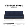 Pemberly Row Full Metal Arm Futon with 6