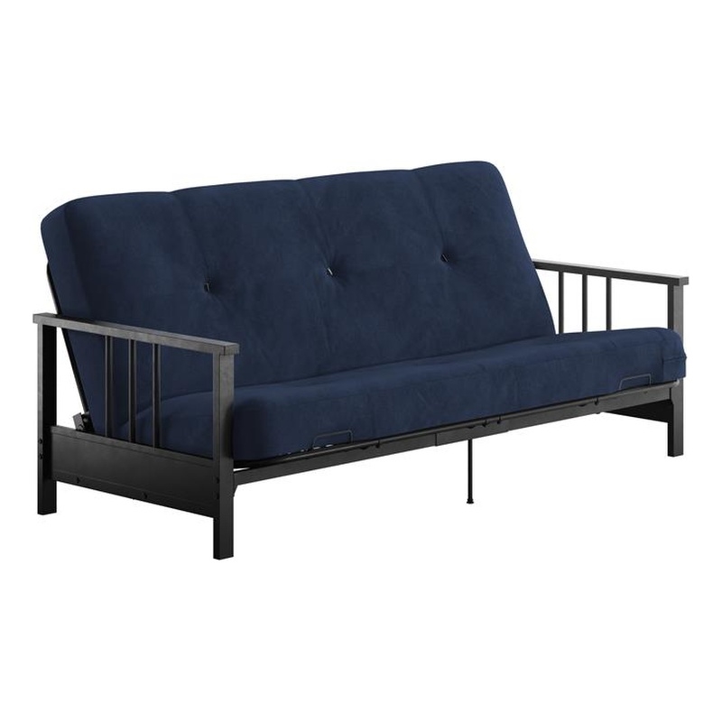 Pemberly Row Full Metal Arm Futon with 6