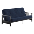 Pemberly Row Full Metal Arm Futon with 6