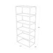 Pemberly Row Set of 2 Lucite Acrylic Bookcases with 6 Shelf in Clear