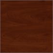 Pemberly Row Transitional Wood 60W L-Shaped Desk with Hutch in Hansen Cherry
