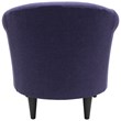 Pemberly Row Traditional Fabric and EPS Club Chair in Purple