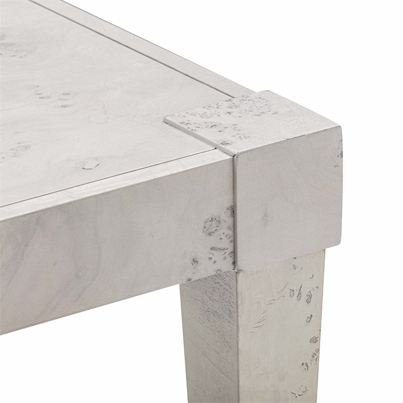 Pemberly Row Set of 2 Contemporary Engineered Wood End Tables in White