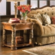 Pemberly Row Set of 2 Contemporary Wood End Tables - Classic Chestnut