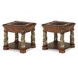 Pemberly Row Set of 2 Contemporary Wood End Tables - Classic Chestnut
