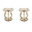 Pemberly Row Set of 2 Wood Chairside End Tables - Champagne Ivory