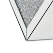 Pemberly Row Set of 2 Contemporary Mirrored Crystal End Tables