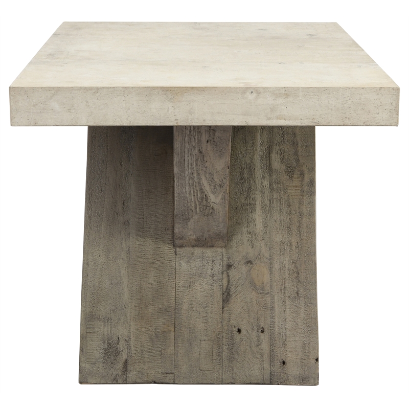 Pemberly Row Set of 2 Transitional End Tables in Antique White/Corsican Gray