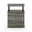 Pemberly Row Set of 2 Engineered Wood End Tables in French Oak Gray/Black