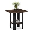 Pemberly Row Set of 2 Engineered Wood End Tables in Columbia Walnut/Black