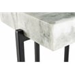 Pemberly Row Set of 2 White Genuine Marble Top 24-