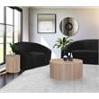 Pemberly Row Set of 2 Contemporary Wood End Tables in Natural