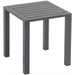 Pemberly Row Set of 2 Contemporary Outdoor Patio End Tables in Gray